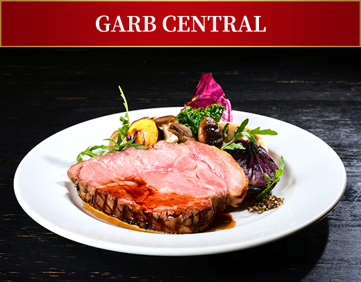 GARB CENTRAL アメリカンポーク肩ロースと旬野菜のグリル ビンコットソース